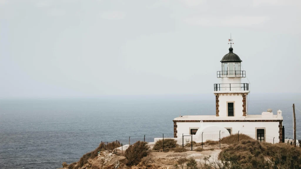 Lighthouse on cliff, symbolizing clarity for creating an ADHD focus plan.